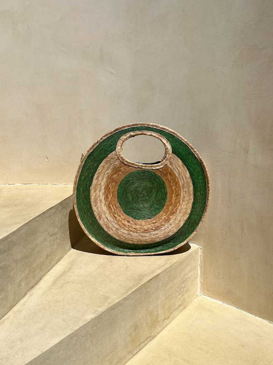 Cha Cha Club Round Pastel Pink and Green (Large)