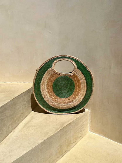 Cha Cha Club Round Pastel Pink and Green (Large)