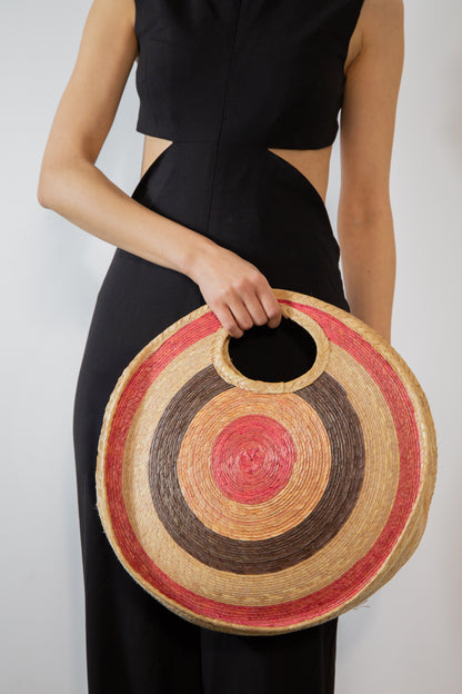 Cha Cha Club Round Pastel Pink and Green (Large)