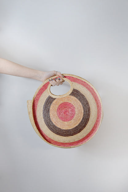 Cha Cha Club Round Pastel Pink and Green (Large)